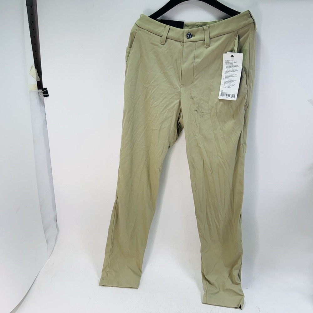 Lululemon ABC Slim-Fit Golf Trouser 30" L / Compass Khaki With Defect  28" X 30"